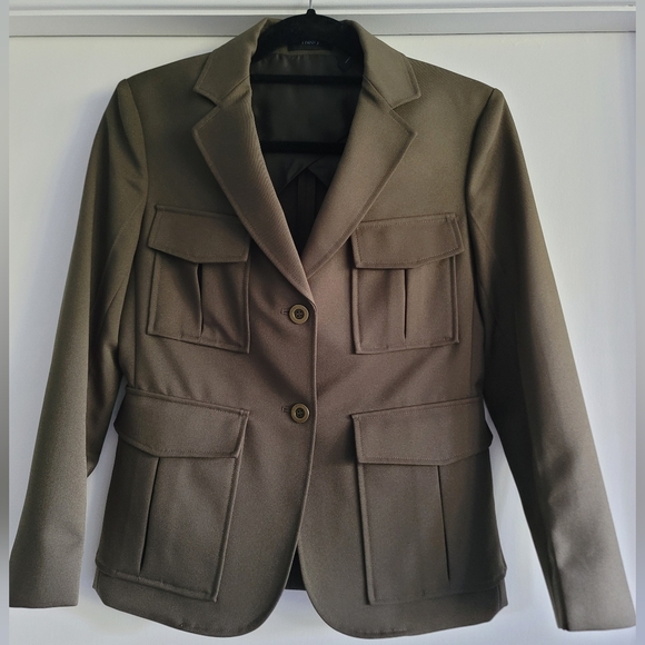 THEORY Blazer, Deep Green, Size 2 - Picture 1 of 8